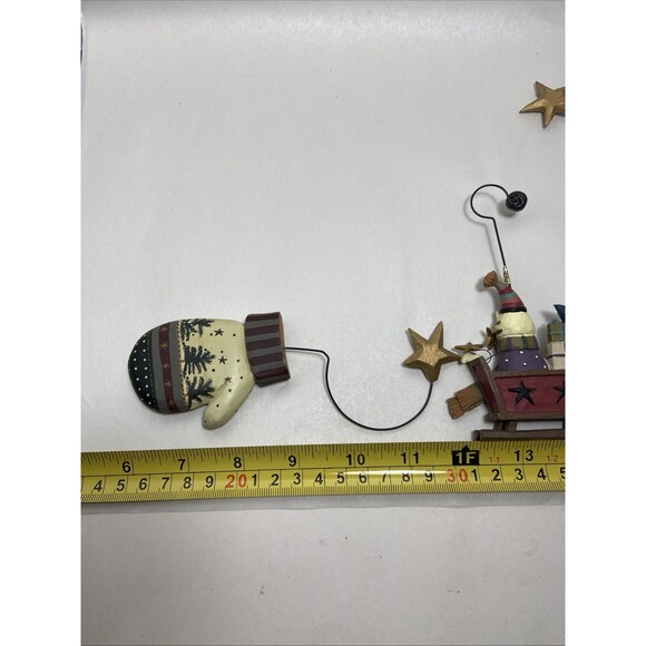 Blossom Bucket Christmas Ornaments Lot of 3 Cat in Sleigh Stockings No tags EUC - Picture 7 of 9